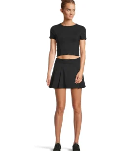 Beyond Yoga Team Pleated Skirt True Black Discount
