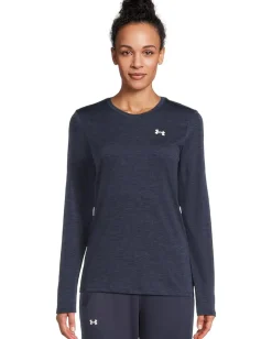 Under Armour Tech Long Sleeve Crew Twist Midnight Navy/White Best