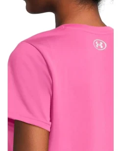 Women Under Armour Tech Short Sleeve V-Neck Solid