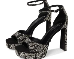 Jessica Simpson Telxia Ankle Strap Platform Sandals Black Online