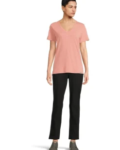 Carhartt TENCEL ™ Fiber Series Relaxed Fit Short-Sleeve Vneck T-Shirt Rose Tint Slub Hot