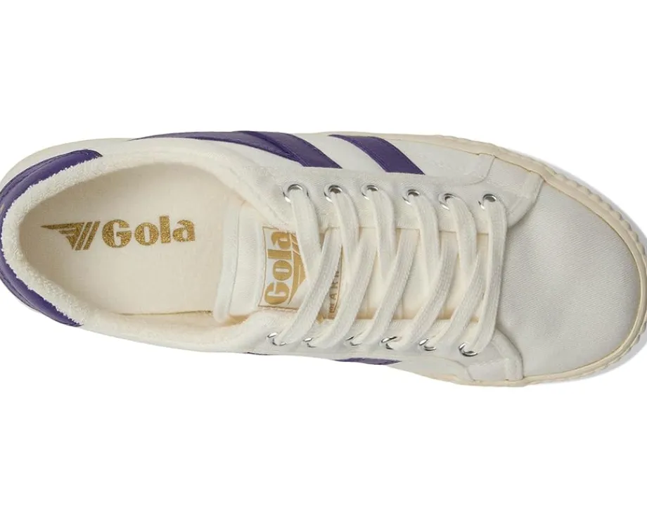 Gola Tennis Mark Cox Off-White/Violet Clearance