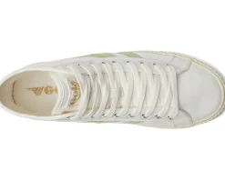 Gola Tennis Mark Cox High Off-White/Patina Green Clearance