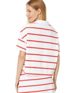 Women Vineyard Vines Terry Towel Relaxed Polo