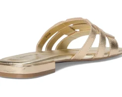 Calvin Klein Tessie Gold Leather Discount