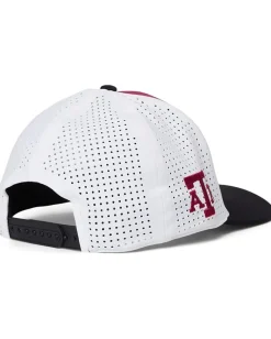 Black Clover Texas A&M Benchmark Adjustable Snapback Hat Maroon/Black/White Laser Cut 3d Clover Clearance
