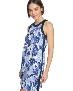 Women Tommy Hilfiger Textured Halter Shift Dress