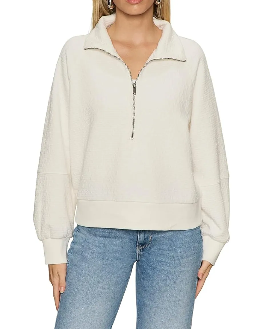 Women Sanctuary Textured Zip-Up Popover