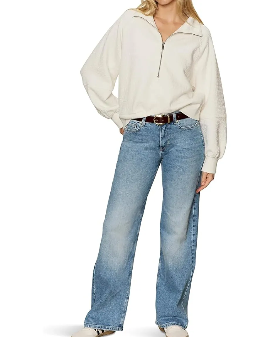 Women Sanctuary Textured Zip-Up Popover