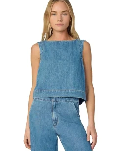 Joe's Jeans The Boat Neck Denim Shell Top Revelation New