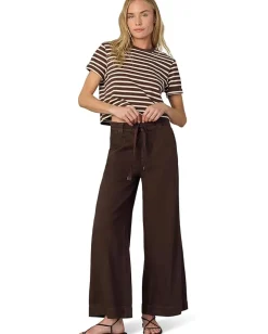 Joe's Jeans The Boxy Tee Brown/Sand Stripe Discount