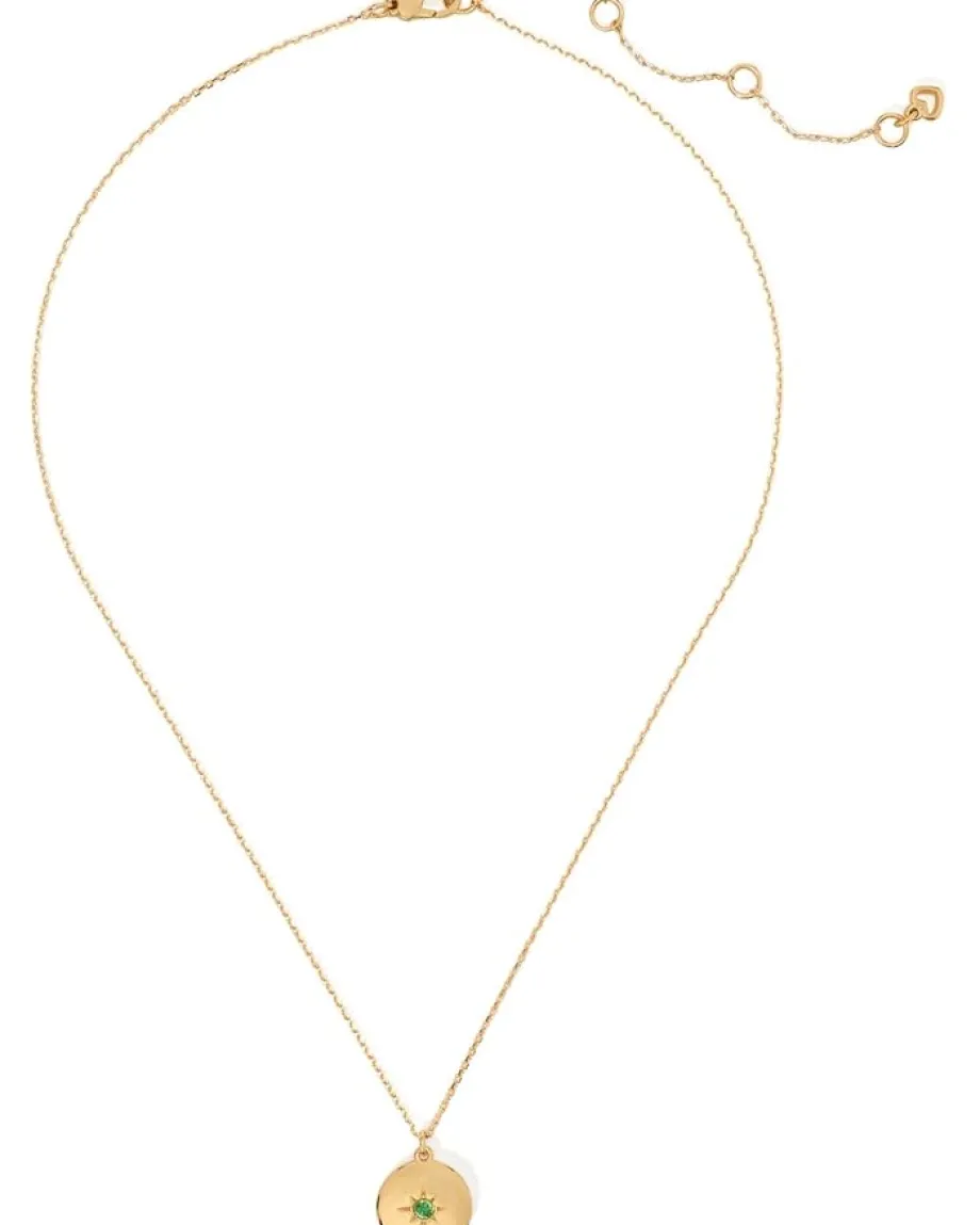 Kate Spade New York The Color Spark Collection Green Loyalty Medallion Green/Gold Clearance