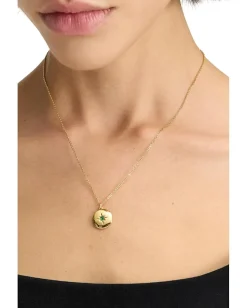 Kate Spade New York The Color Spark Collection Green Loyalty Medallion Green/Gold Clearance