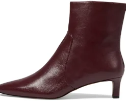 Women Madewell The Dimes Kitten-Heel Boot In Crinkle Leather