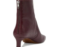 Women Madewell The Dimes Kitten-Heel Boot In Crinkle Leather