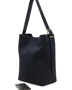 Women Madewell The Essential Bucket Tote in Suede