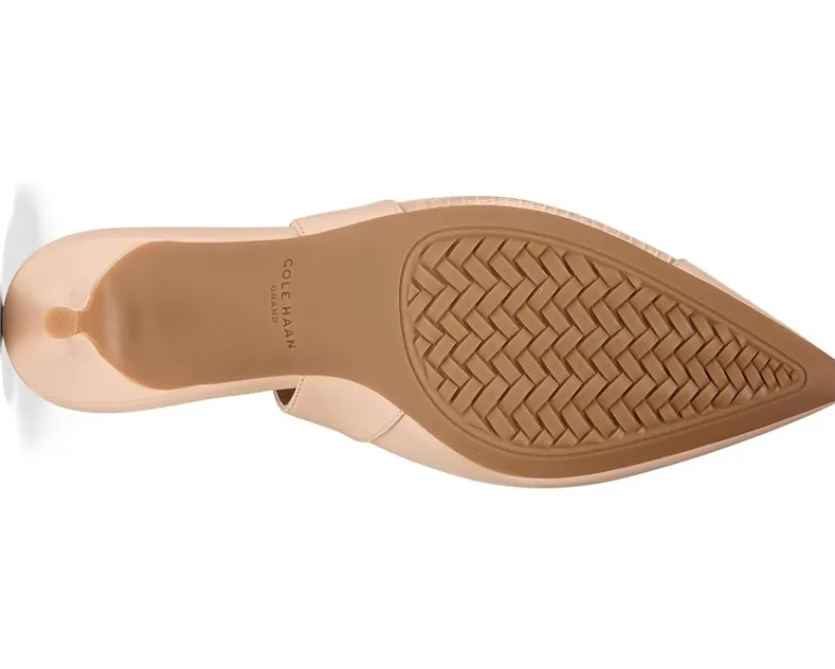 Cole Haan The Go-To Slingback Pump 65MM Porcelain Leather/Lizard Print Leather Hot