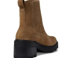 Madewell The Gwenda Platform Ankle Boot in Suede Toffee Sale