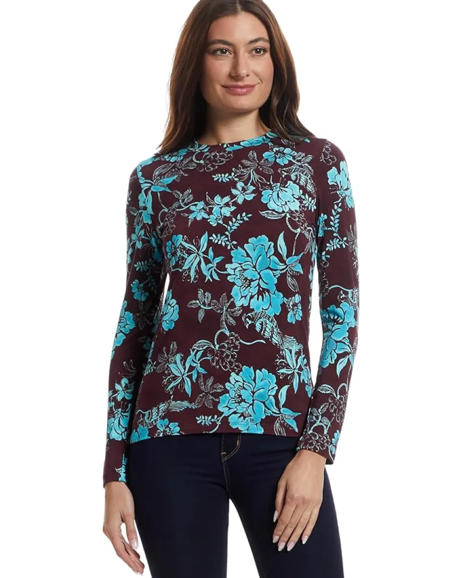 Johnny Was The Janie Favorite Fitted Long Sleeve Tee- Alexand Alexandria