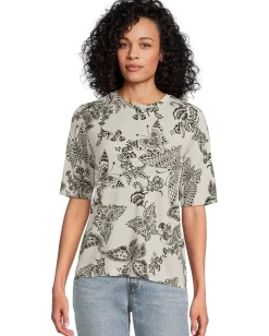 Women Johnny Was The Janie Favorite Fitted Elbow Sleeve Tee- Sydnee