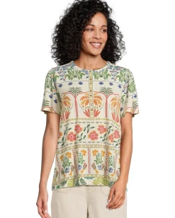 Women Johnny Was The Janie Favorite Flutter Sleeve Henley Tee