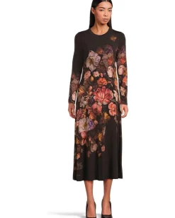 Women Johnny Was The Janie Favorite Long Sleeve Midi Dress- Beckett