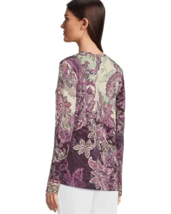 Johnny Was The Janie Favorite Long Sleeve V-Neck Tee Anzio Online