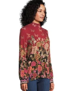 Johnny Was The Janie Favorite Puff Sleeve Mock Neck- Karie New