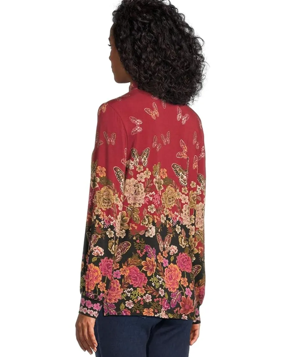 Johnny Was The Janie Favorite Puff Sleeve Mock Neck- Karie New