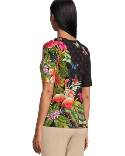 Women Johnny Was The Janie Favorite Scoop Neck Fitted Tee