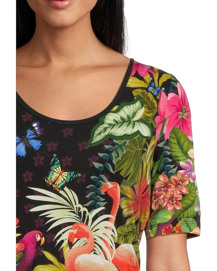 Women Johnny Was The Janie Favorite Scoop Neck Fitted Tee