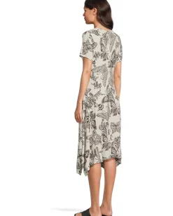 Women Johnny Was The Janie Favorite Short Hankerchief Hem Dress- Sy