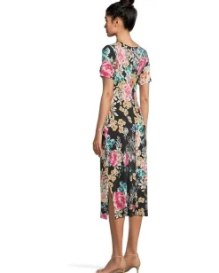 Johnny Was The Janie Favorite Side Tie Knit Dress Lavilla Black Clearance