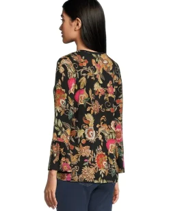 Women Johnny Was The Janie Favorite V-neck Flute Sleeve Tee- Lowri