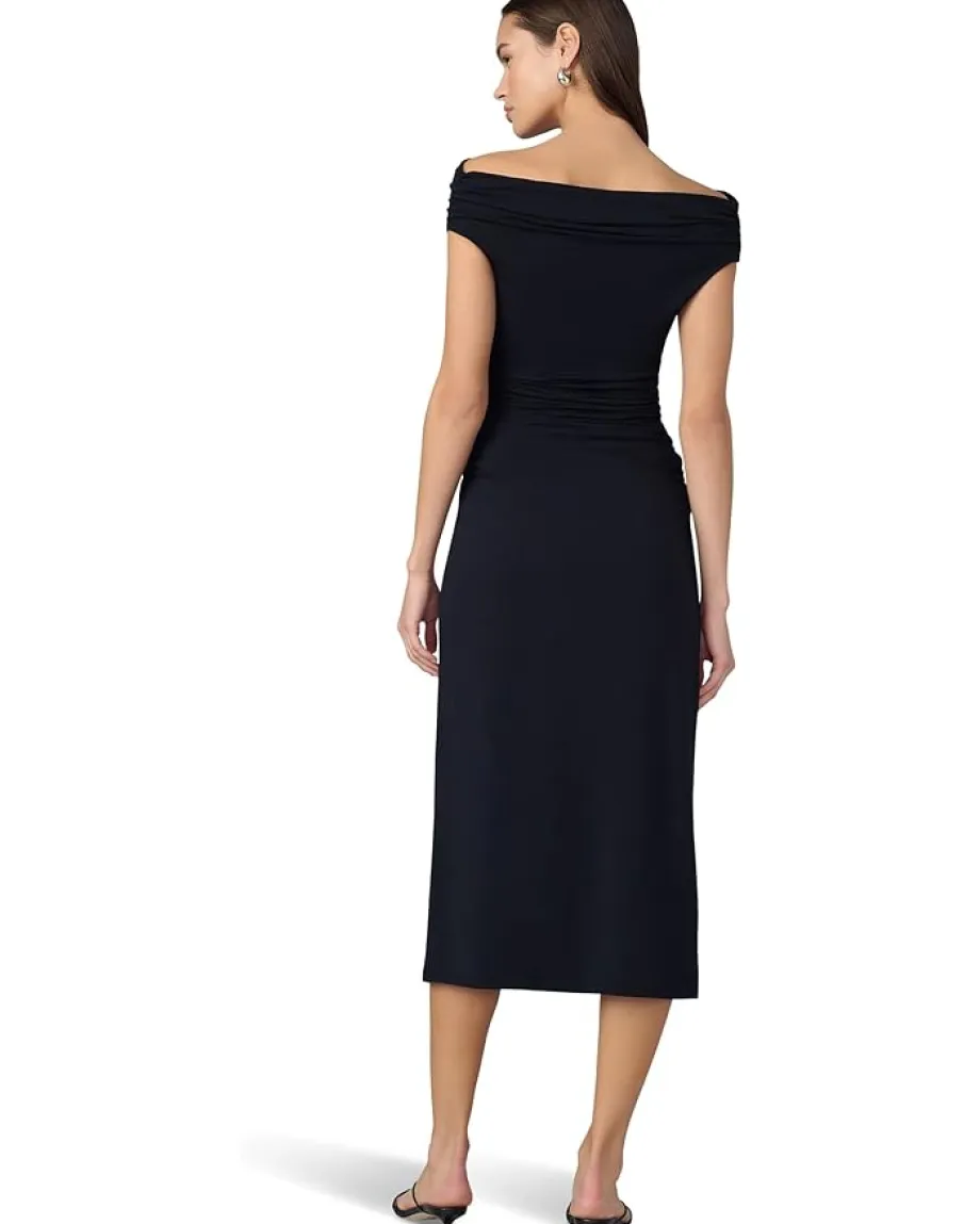 Joe's Jeans The Mia Drop Waist Midi Dress Black Sale