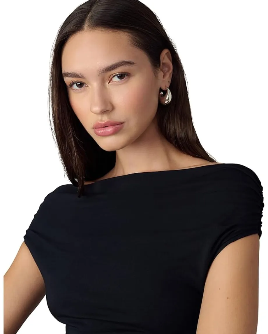 Joe's Jeans The Mia Drop Waist Midi Dress Black Sale