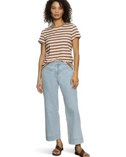 Sanctuary The Perfect Tee Earth Pink/Sepia Stripe