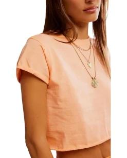 Free People The Perfect Tee Spring Melon Clearance