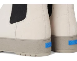 Keds The Platform Chelsea Lug Off-White/Black Suede Online