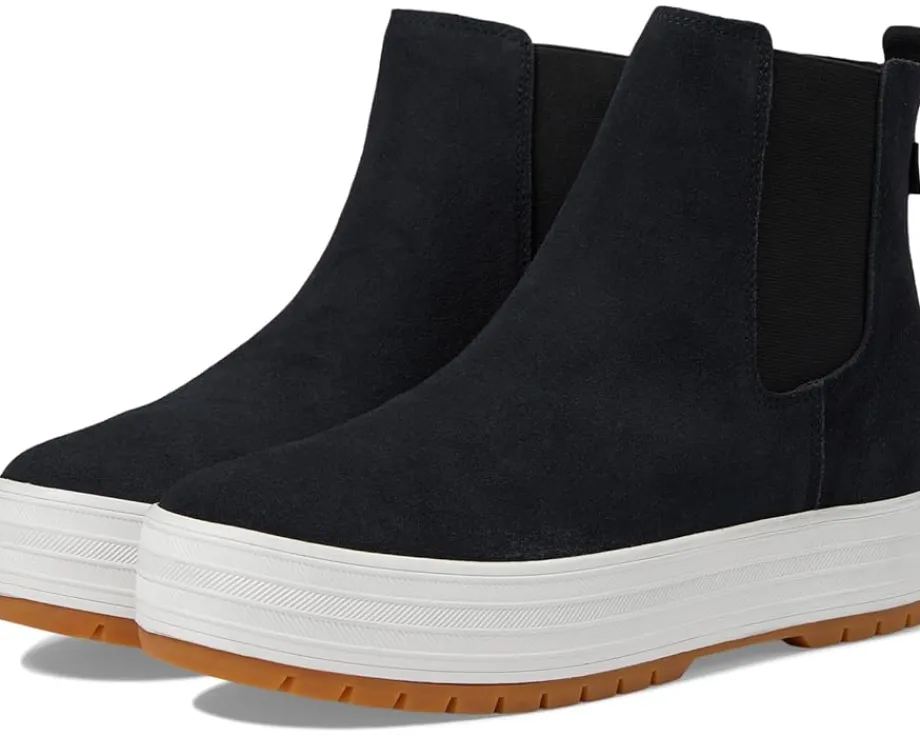 Keds The Platform Chelsea Lug Black Suede Best