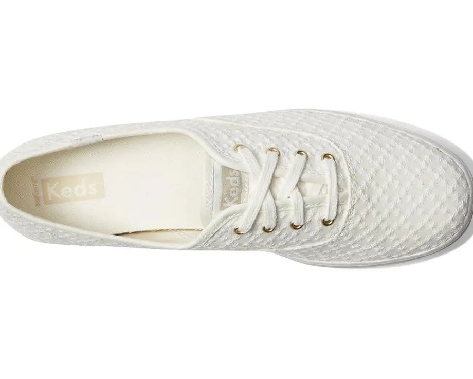 Keds The Platform Lug Lace Up White Eyelet Discount