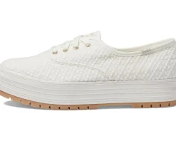 Keds The Platform Lug Lace Up White Eyelet Discount