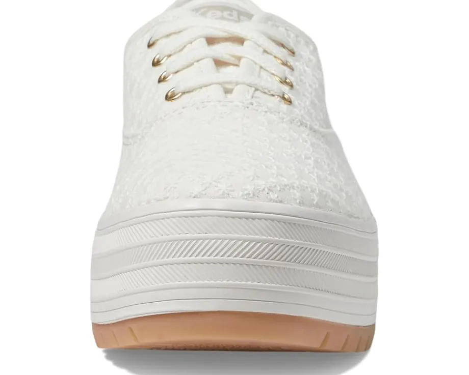 Keds The Platform Lug Lace Up White Eyelet Discount