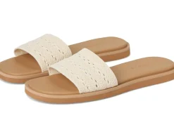 Rothy's The Slide Sandals Sandy Crochet Clearance