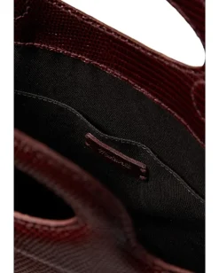 Madewell The Toggle Crossbody Bag in Lizard-Stamped Leather Dark Cabernet Outlet