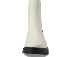 Madewell The Wyckoff Chelsea Lugsole Boot in Leather Pale Parchment New