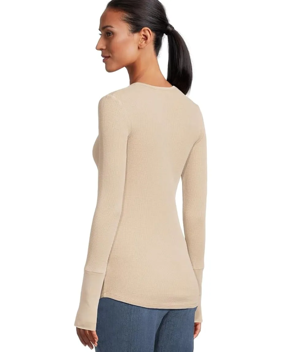 Splendid Thermal Forever Henley Light Camel