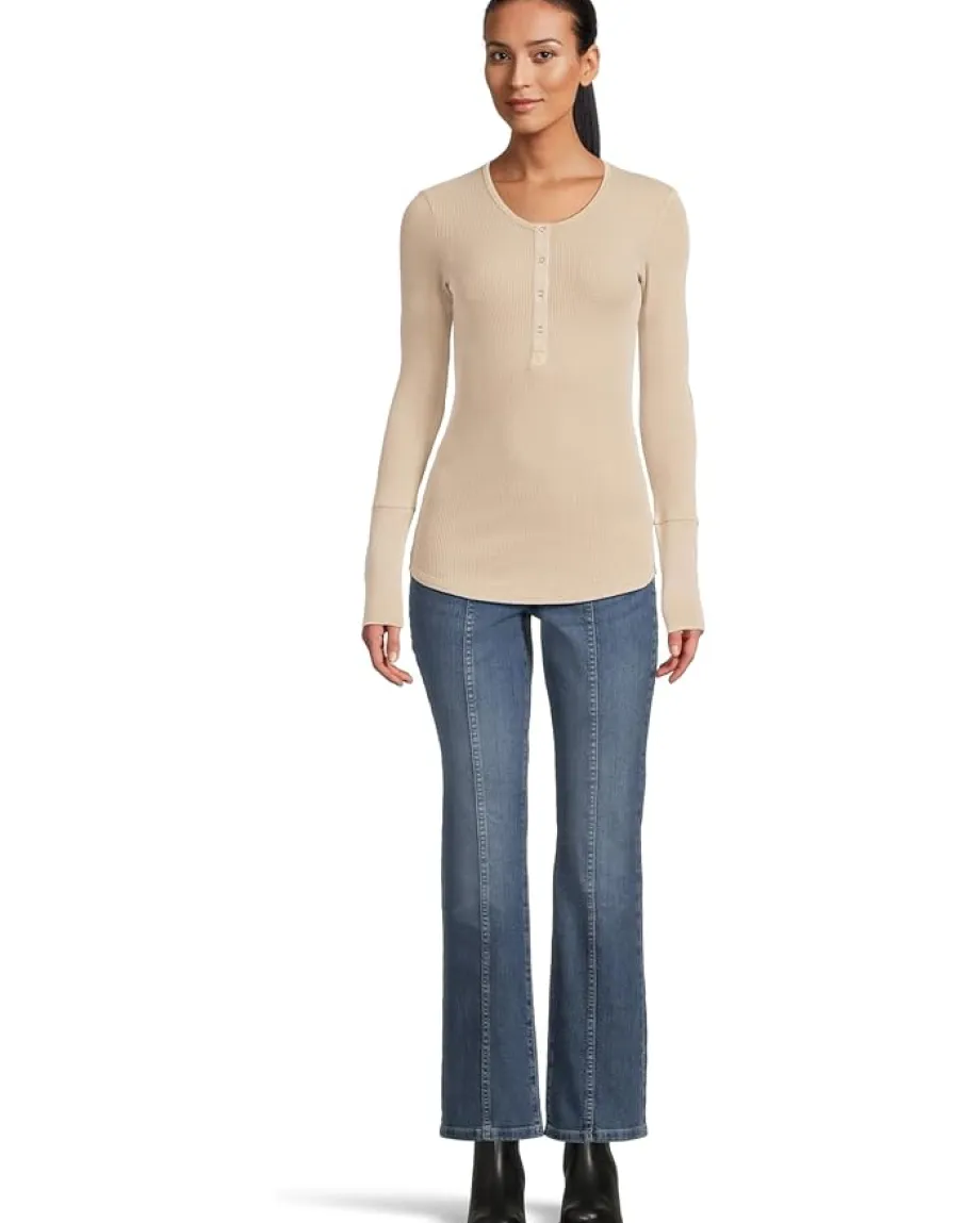 Splendid Thermal Forever Henley Light Camel