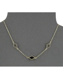 Women Rebecca Minkoff Three Diamond Necklace