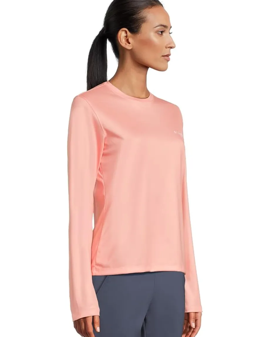 Columbia Tidal Tee™ PFG Fish Flag Long Sleeve Shirt Tiki Pink/Fish and Friends Flag Hot